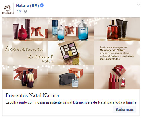 Assistente de recomendação de produtos Natura